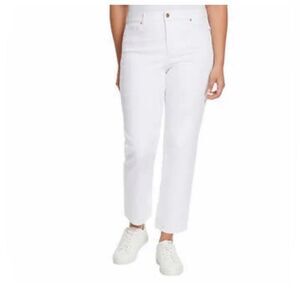 Ella Moss Ladies' Straight Ankle Jeans white Size 14